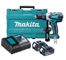 Аккумуляторная дрель-шуруповерт Makita DDF458RFE